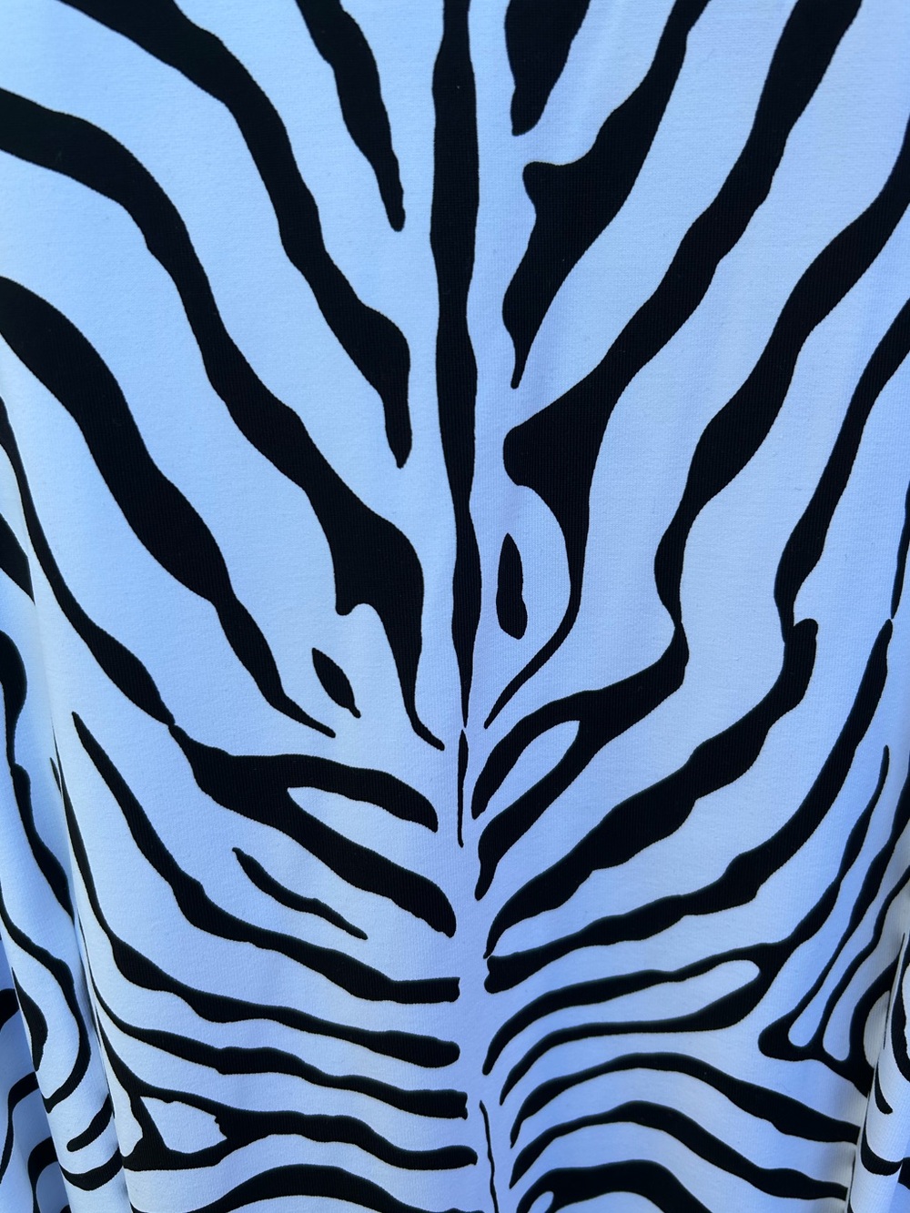 NWT J. McLaughlin Dolly Sleeveless Shirt Collar Dress Zebra White Black L - Picture 3 of 16
